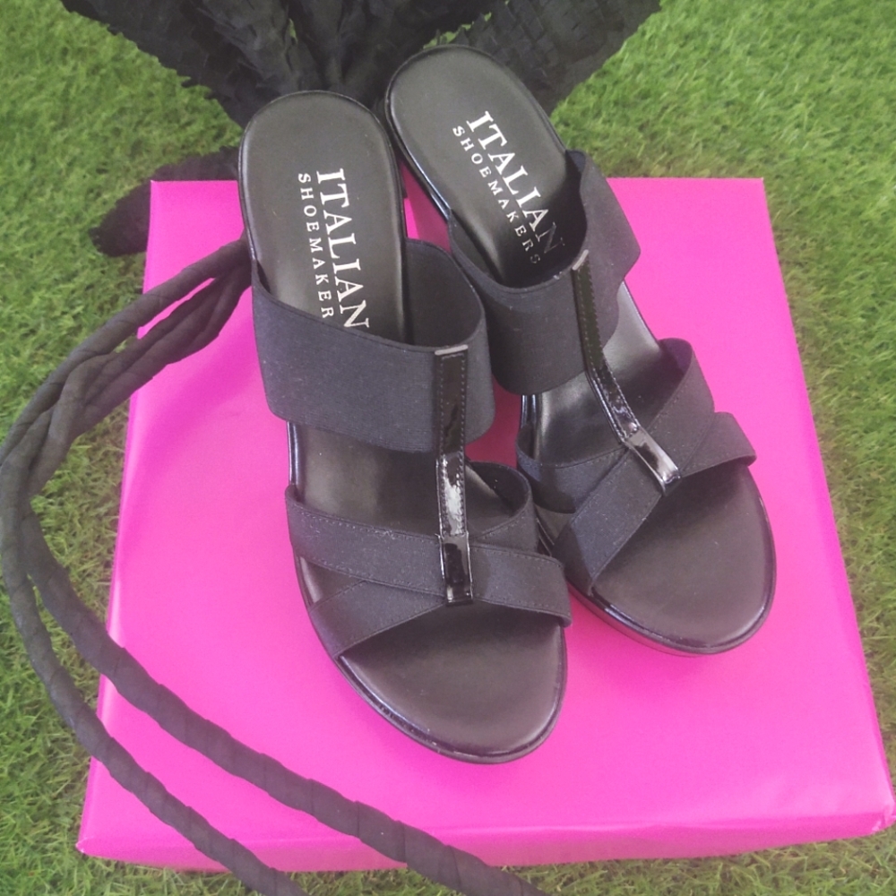 🇮🇹ITALIAN SHOEMAKERS Black◾Sandals/Shoes~Size: 9